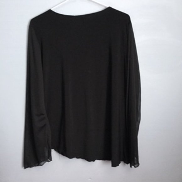 SOLAR USA WOMEN'S BLOUSE. SIZE L. PINK AND BLACK - Picture 2 of 2